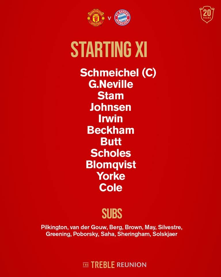 Sir Alex tươi tắn dẫn dắt Solskjaer, Scholes đấu huyền thoại Bayern Munich - Bóng Đá