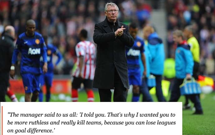 Sir Alex đã nói với chúng tôi 'tôi đã bảo mà' sau thất bại tại Premier League 2012 - Bóng Đá