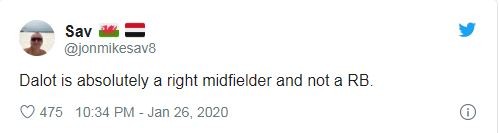 Man Utd fans swoon for Diogo Dalot after right wing-back display - Bóng Đá