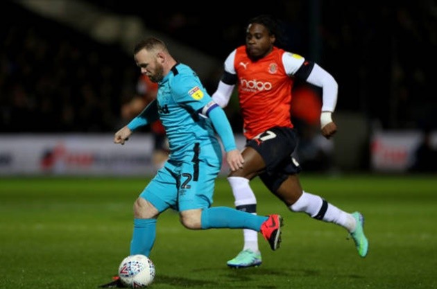 Wayne Rooney scored his first Derby goal... but the Rams were beaten by bottom side Luton  - Bóng Đá