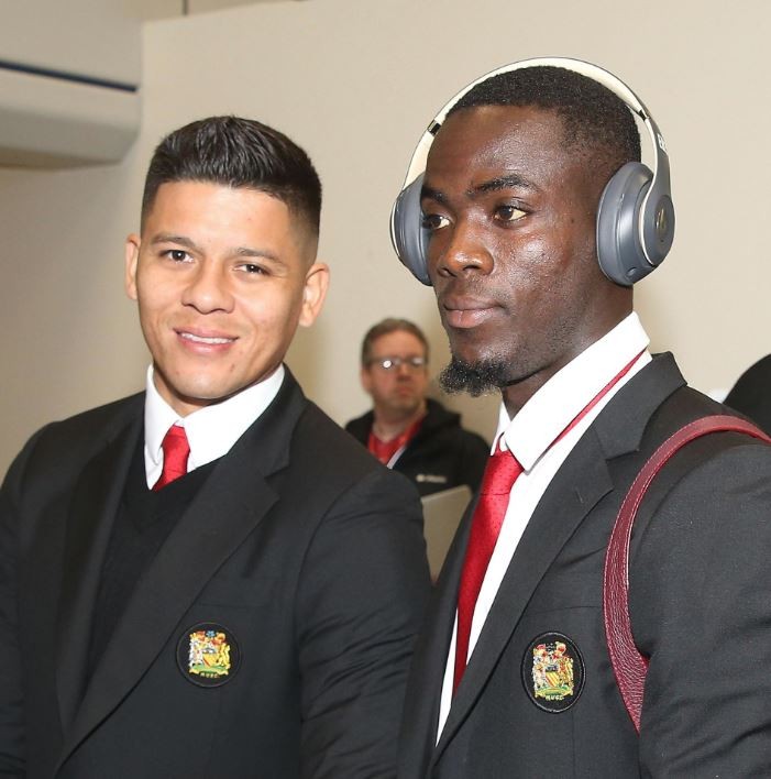 Odion Igahlo is all smiles as he steps out of the Lowry Hotel in Manchester, - Bóng Đá