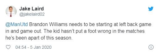 United fans praise Brandon Williams' performance - Bóng Đá