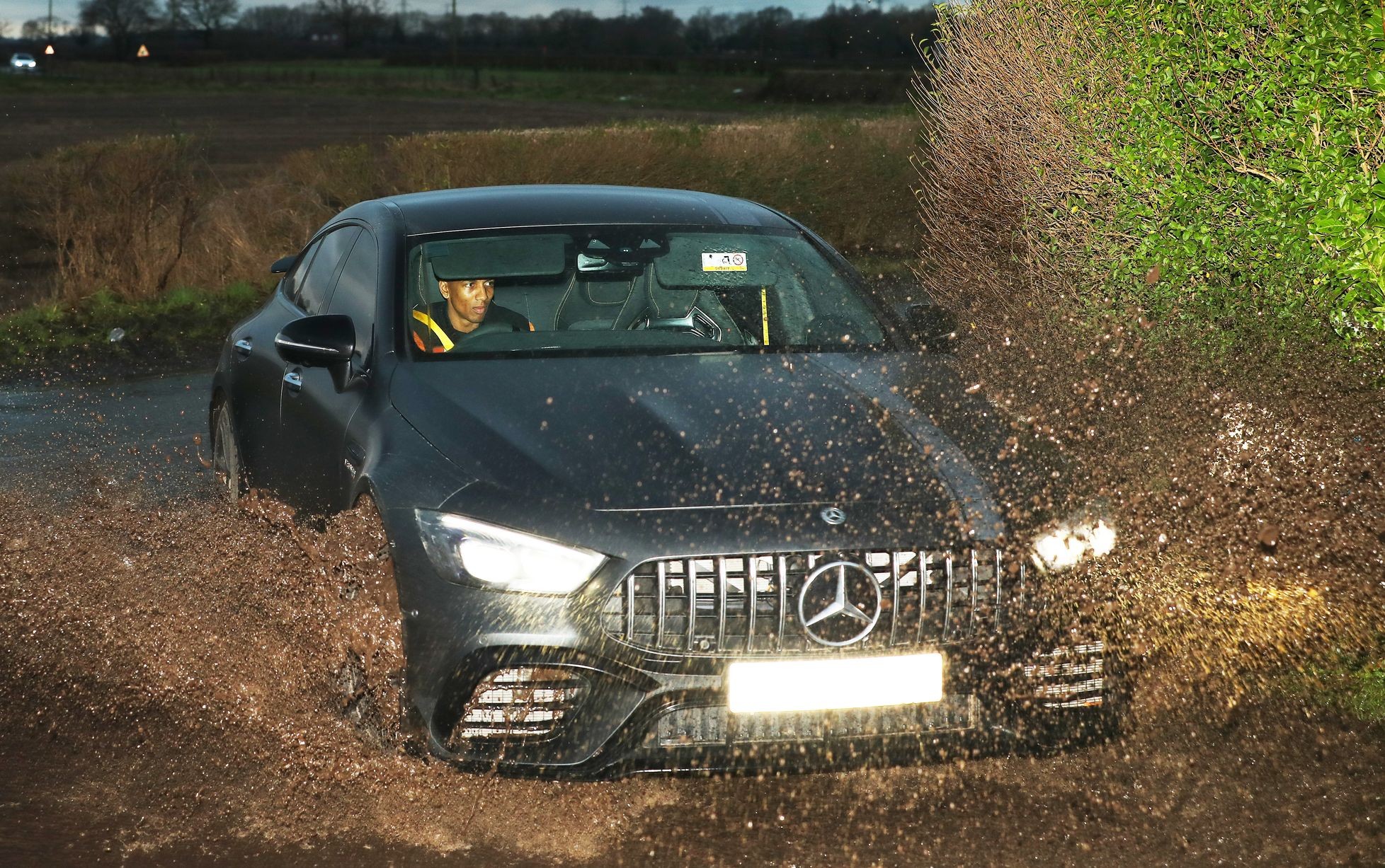 Ashley Young and Harry Maguire arrive for Manchester United training - Bóng Đá