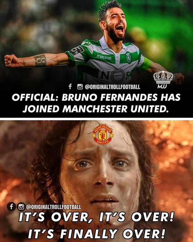 Ảnh chế Bruno Fernandes đến M.U - Bóng Đá