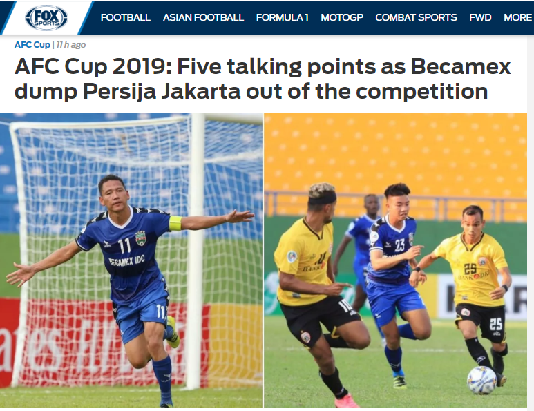 Báo châu Á: B.Bình Dương đã chấm dứt giấc mộng của Persija Jakarta - Bóng Đá