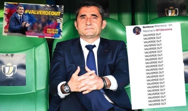 CĐV barca đòi đuổi Valverde - Bóng Đá