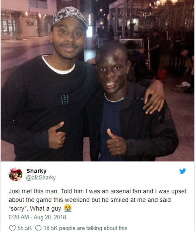 Giản dị khó tin, Kante được NHM Việt Nam 