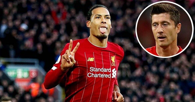 Robert Lewandowski heaps praise on Van Dijk: 'True wall in the back!' - Bóng Đá