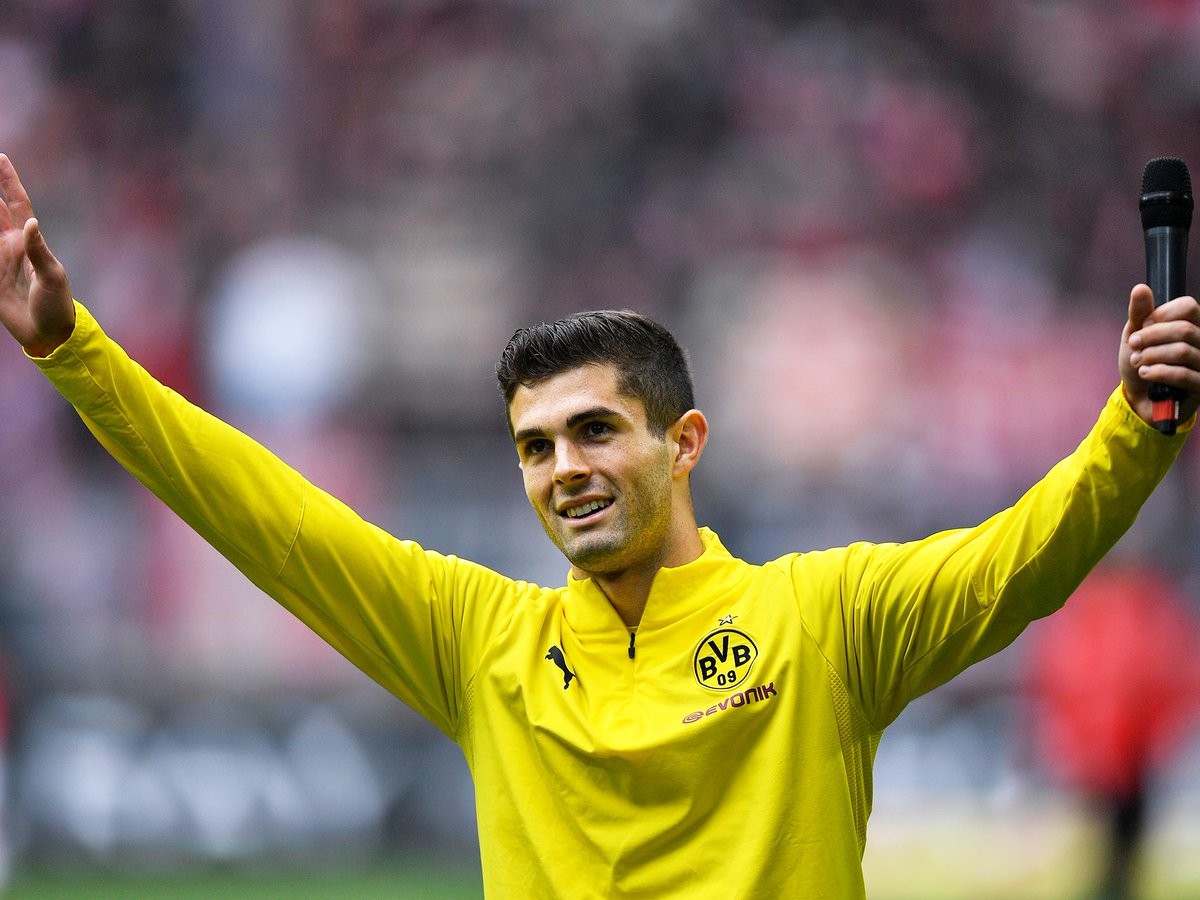 Ảnh Pulisic ghi bàn chia tay Dortmund - Bóng Đá