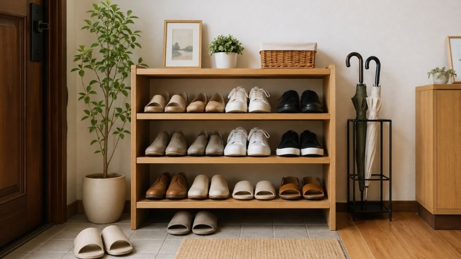 Chú ý vị trí và cách để giày dép