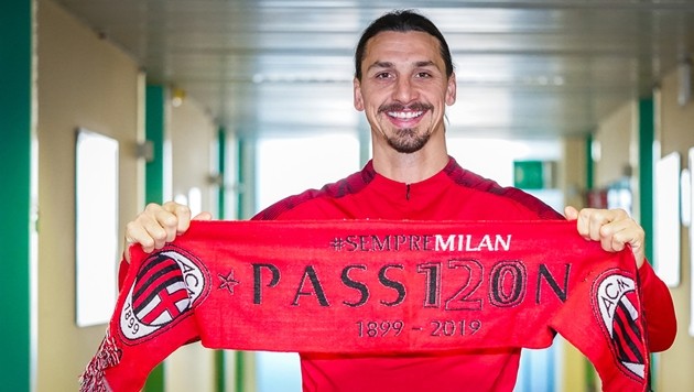 Ảnh Ibrahimovic ra mắt AC Milan - Bóng Đá