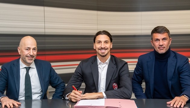 Ảnh Ibrahimovic ra mắt AC Milan - Bóng Đá