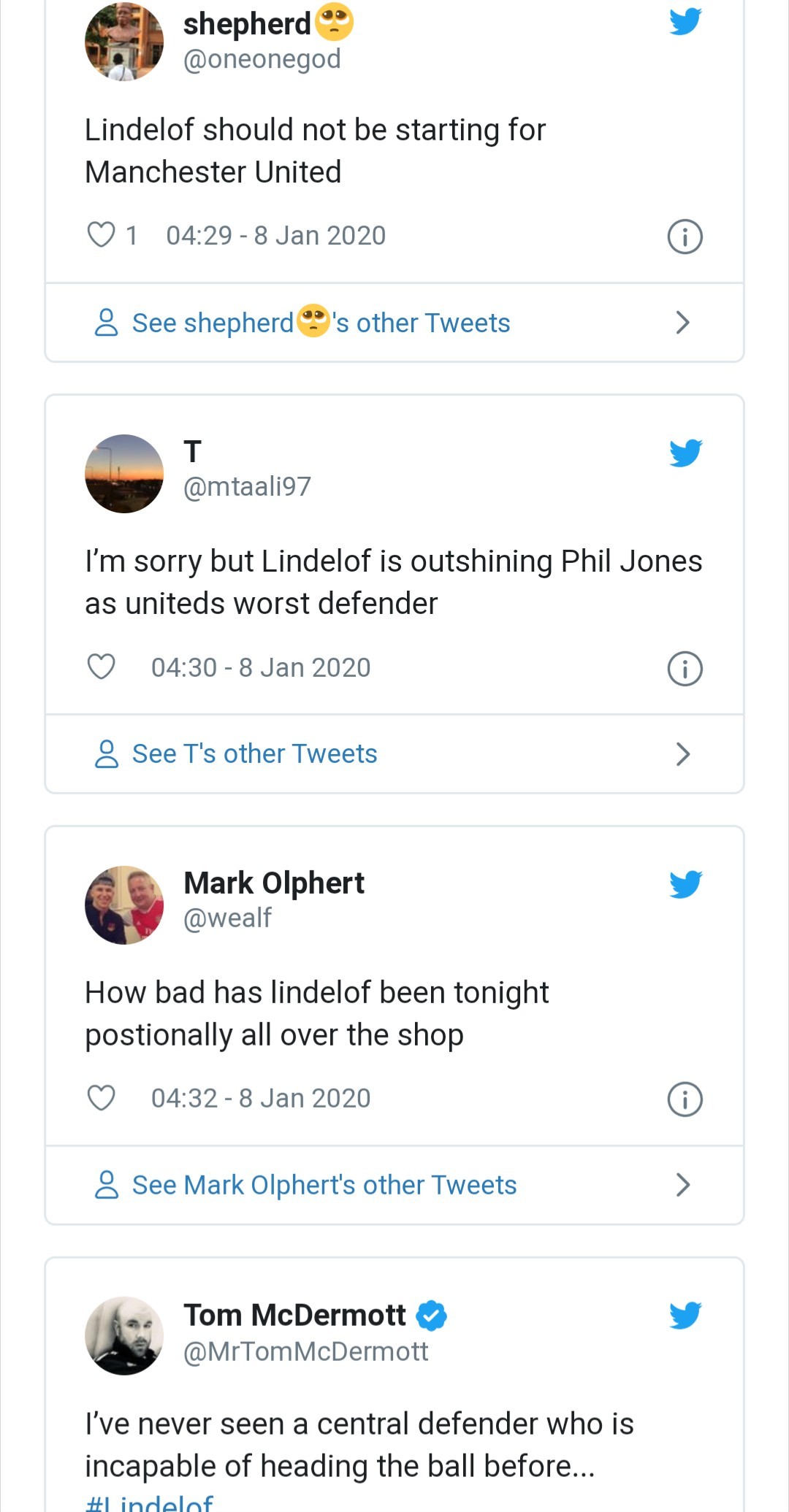 man utd fans react to lindelof - Bóng Đá