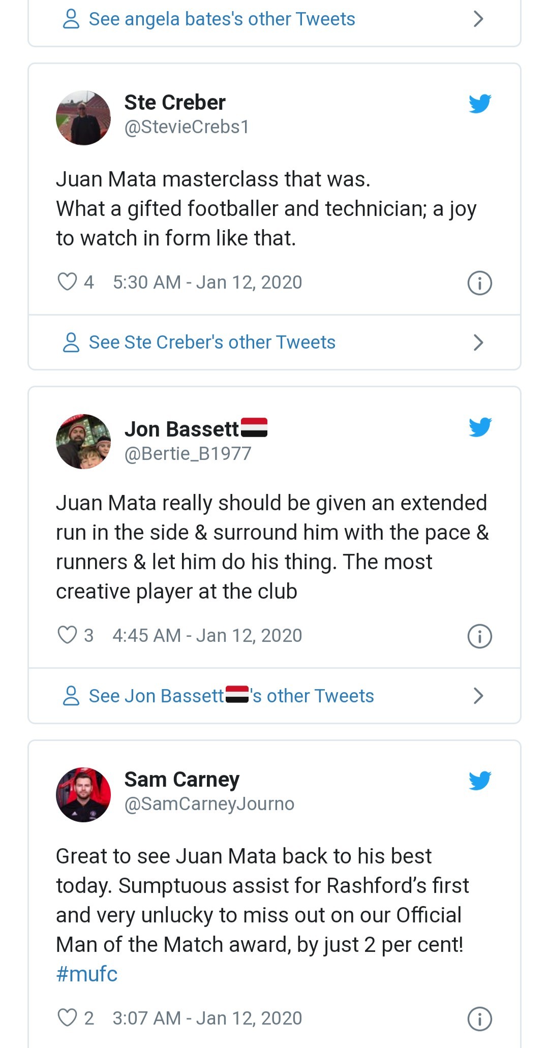 man utd fans hail mata - Bóng Đá