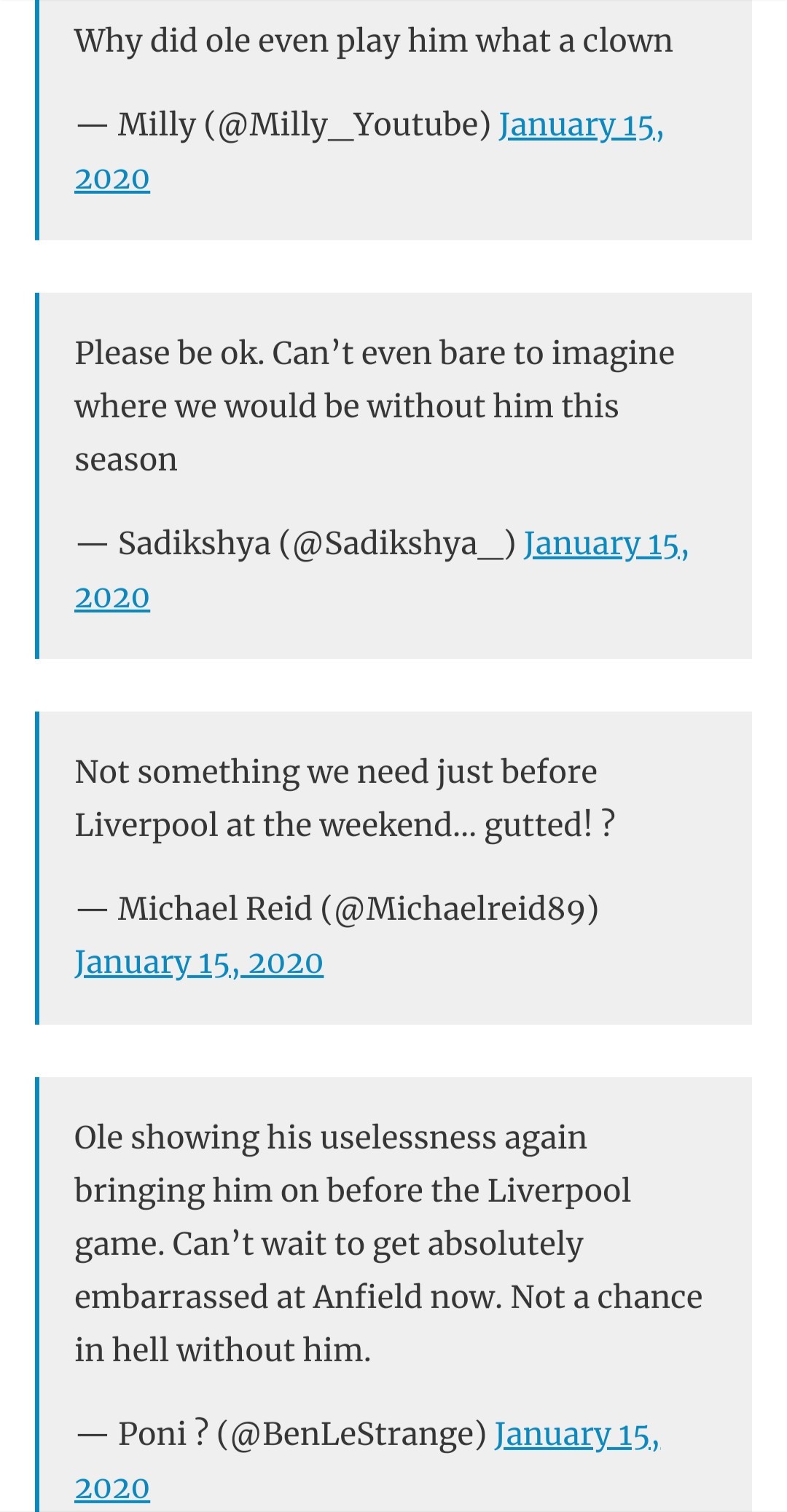 man utd fans react to solskjaer after rashford injured - Bóng Đá