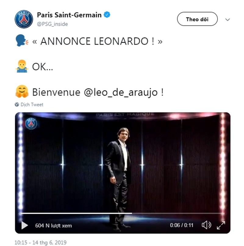 CHÍNH THỨC: Huyền thoại AC Milan quay trở lại PSG https://twitter.com/psg_inside/status/1139582142831370247?s=21 - Bóng Đá