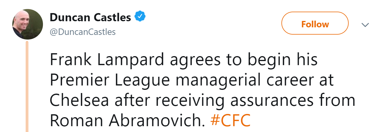 Frank Lampard agrees to take Chelsea job after Roman Abramovich phone call - Bóng Đá