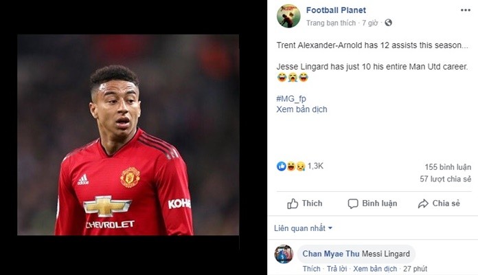 Fan Anh: Cậu ta có biết khiêu vũ như Lingard không? - Bóng Đá