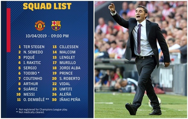 CHÍNH THỨC: Đội hình 22 cầu thủ Barca tiếp đón Man Utd - Bóng Đá
