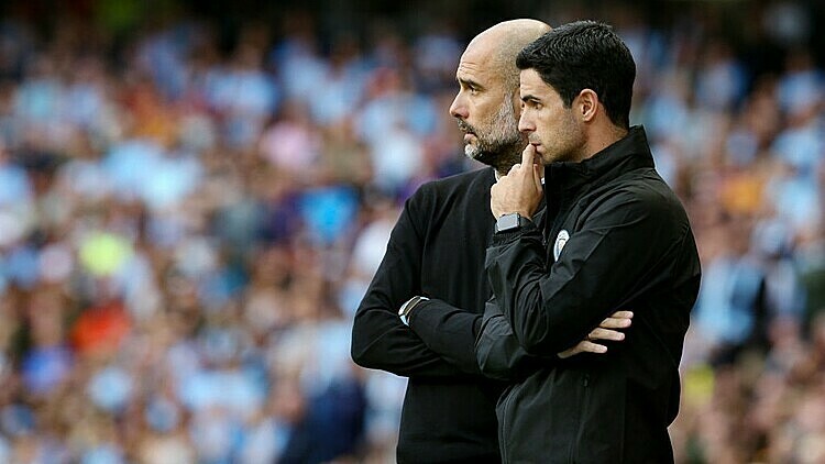 Pep Guardiola issues blunt response when asked if he is missing Mikel Arteta   - Bóng Đá