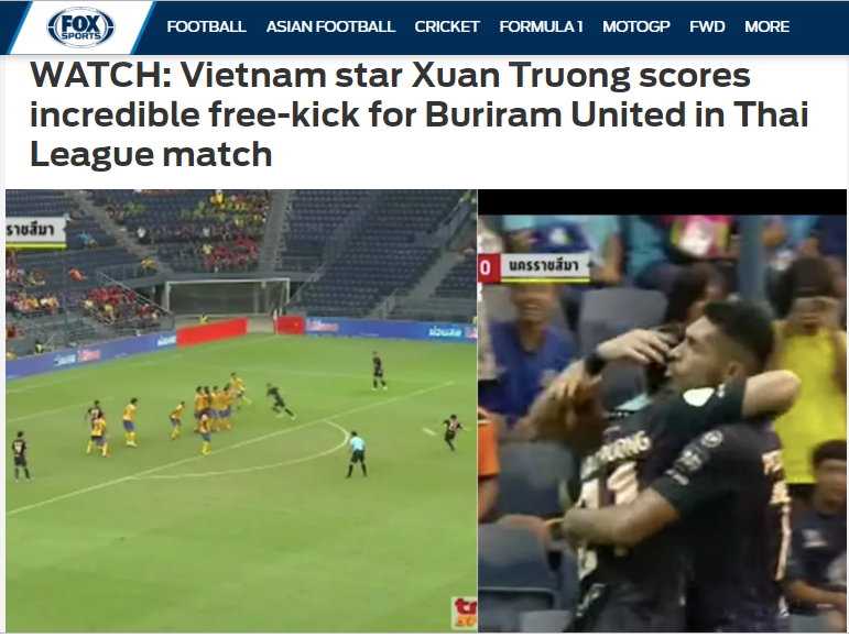Báo châu Á: Xuân Trường đã tạo nên một siêu phẩm và đi vào lịch sử Thai-League - Bóng Đá