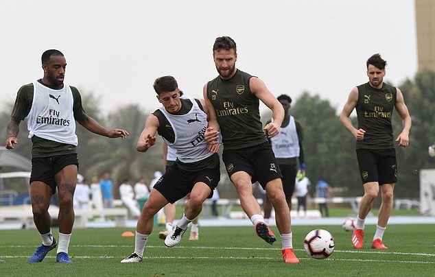 Ảnh Arsenal tập luyện - Bóng Đá