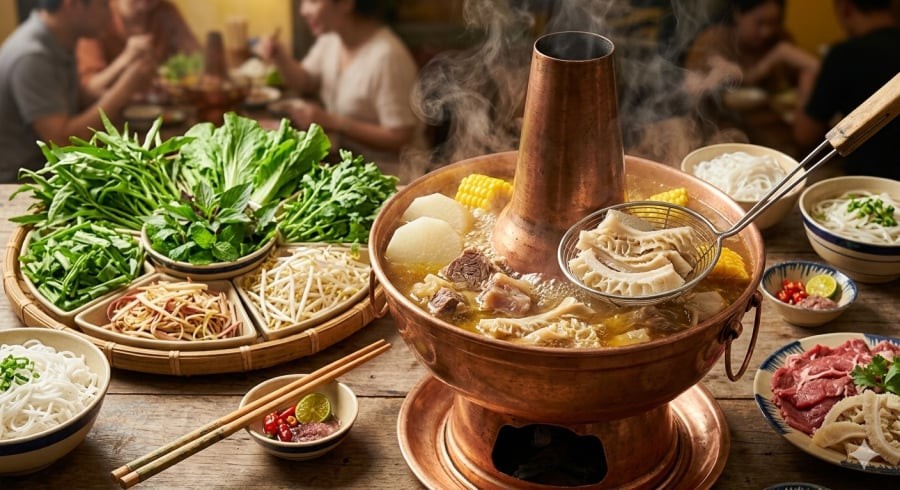 Sách bò nhúng lẩu giữ độ giòn đặc trưng, rất được ưa chuộng trong các buổi tụ họp.