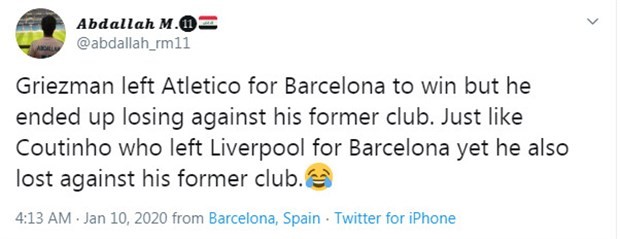 Griezman đang gặp báo ứng như Coutinho - Bóng Đá