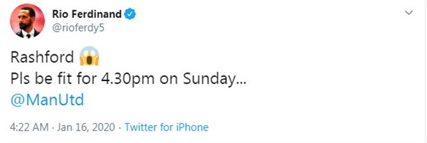 Rashford chấn thương, CĐV Man Utd 