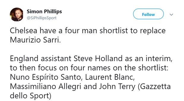 CĐV Chelsea: Lộ diện 'cứu nhân' thay thế Sarri - Bóng Đá