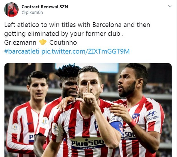 Griezman đang gặp báo ứng như Coutinho - Bóng Đá