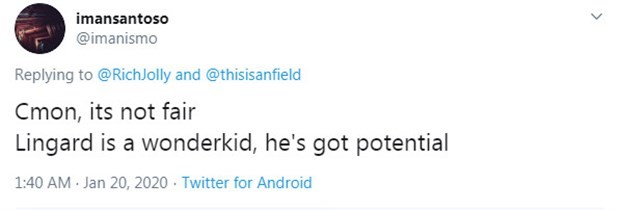 Không ra sân, Lingard vẫn bị CĐV Man Utd 