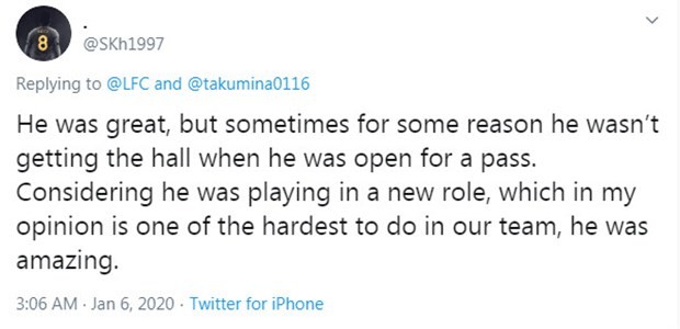 CĐV Liverpool nói gì về màn ra mắt của Minamino? - Bóng Đá