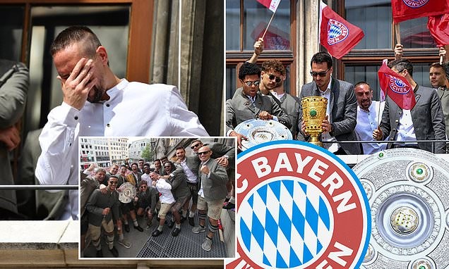Bayern Munich ăn mừng cú đúp - Bóng Đá