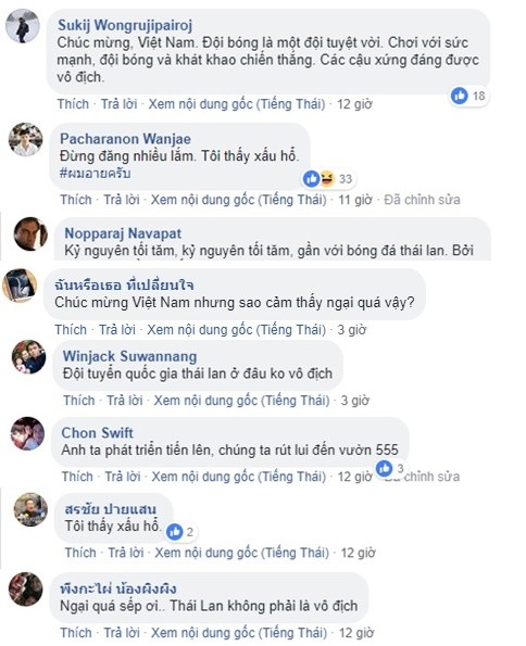 Fan Thái Lan đau xót khi VN vô địch - Bóng Đá