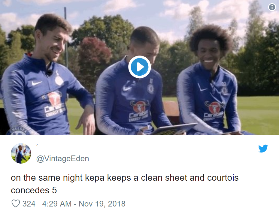 Chelsea fans troll Thibaut Courtois as he conceded five goals against Switzerland - Bóng Đá