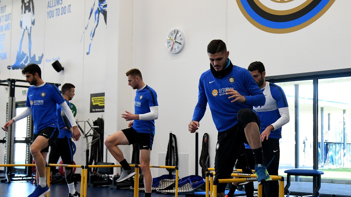 Inter nhồi thể lực trước đại chiến với Lazio - Bóng Đá