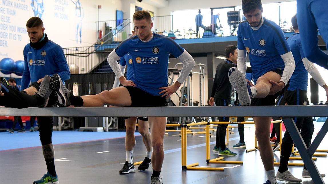 Inter nhồi thể lực trước đại chiến với Lazio - Bóng Đá