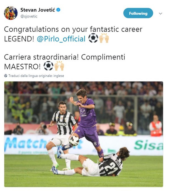 Các sao bóng đá thay nhau tri ân Pirlo - Bóng Đá