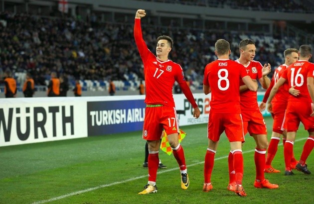 Georgia 0-1 Xứ Wales:  - Bóng Đá