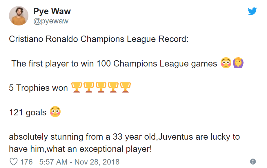 Twitter reacts as Cristiano Ronaldo beats Messi to Champions League record - Bóng Đá