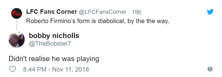 Liverpool fans on Twitter have been tearing into Roberto Firmino - Bóng Đá