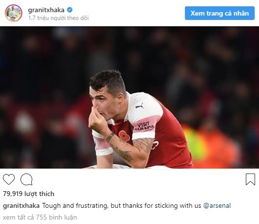 Xhaka phá vỡ sự im lặng sau sai lầm tai hại - Bóng Đá