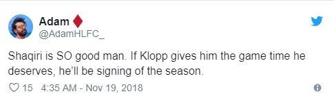 CĐV Liverpool khen Shaqiri vì thắng Bỉ - Bóng Đá