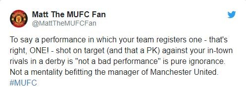 Fan phản ứng khi Man Utd chỉ có 1 cú sút trúng đích - Bóng Đá