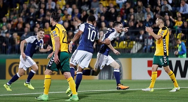 Lithuania 0-3 Scotland: Giữ lấy giấc mơ World Cup  - Bóng Đá