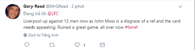 CĐV Liverpool điên tiết với tấm thẻ đỏ của Mane - Bóng Đá