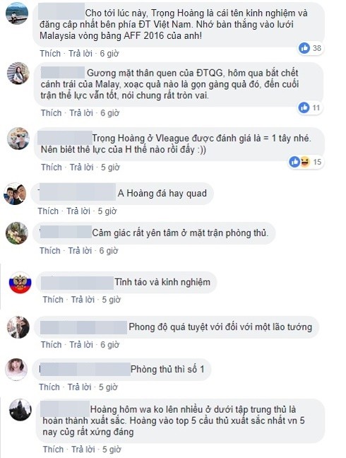 Fan VN khen Trọng Hoàng - Bóng Đá