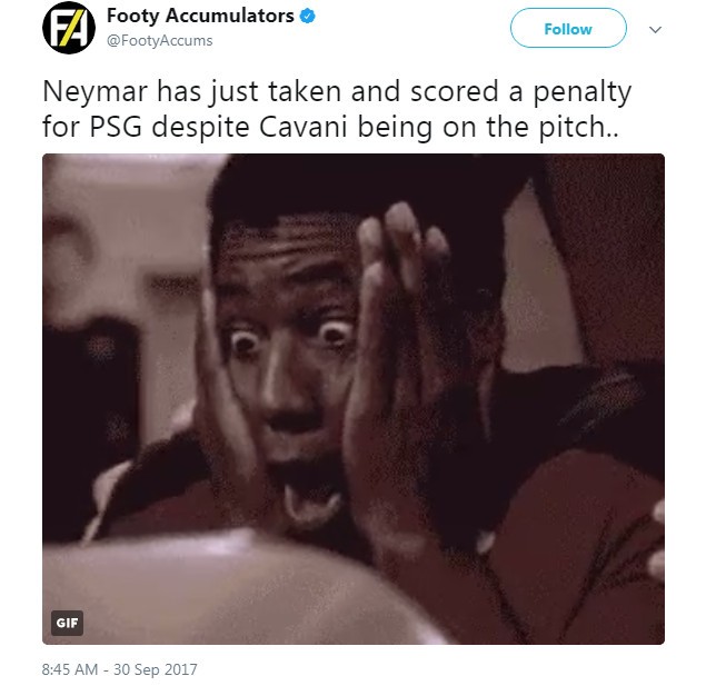 Cavani bị chê 'diễn kịch' quá tệ sau lưng Neymar - Bóng Đá