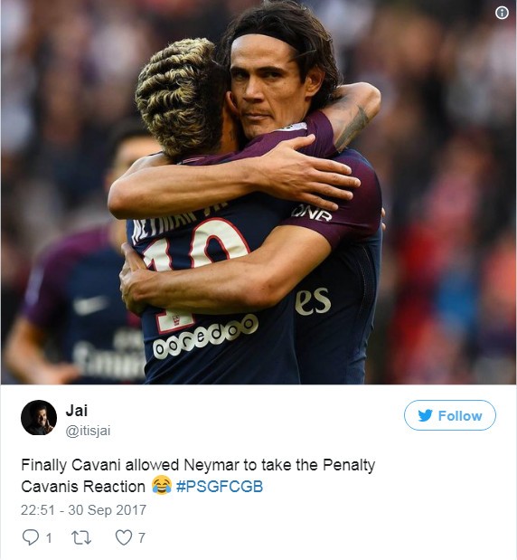 Cavani bị chê 'diễn kịch' quá tệ sau lưng Neymar - Bóng Đá